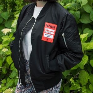 ZHU ALL ACCESS DUNE BLACK BOMBER JACKET